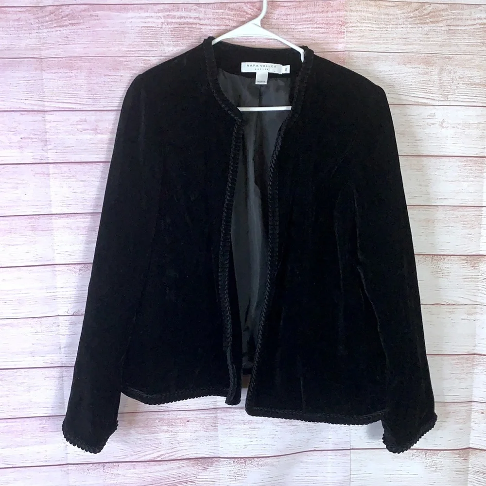 Napa Valley Petite Velvet Jacket‎ Size PL